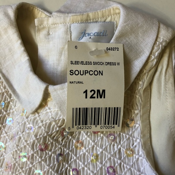 NWT Jacadi Sleeveless Smock Dress - Picture 5 of 6